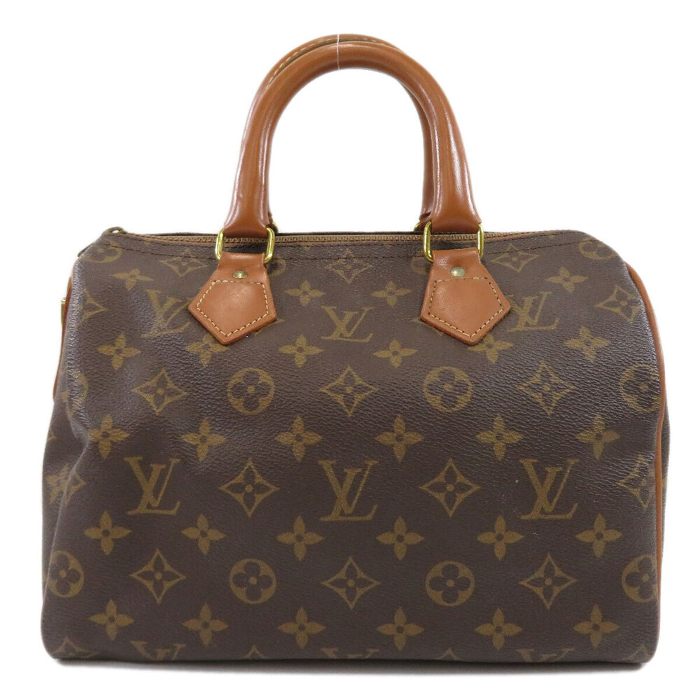 Louis Vuitton Bag Canvas Monogram Speedy Boston TALON ZIPPER Brown